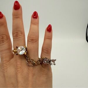 Louis Vuitton Rare Runway Ring Set